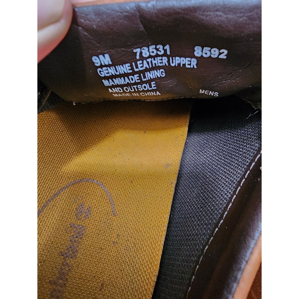 Timberland GSR Metro Brown Leather Oxford Waterproof Vibram Shoes 9M 78531 - Picture 8 of 9